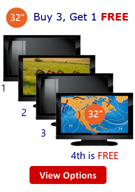 32 Prop TVs Buy 3, Get 1 Free Deals