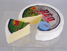 Camembert Cheese Round with Wedge