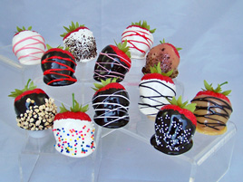 Deluxe Strawberries Dipped in Chocolate and Decorated