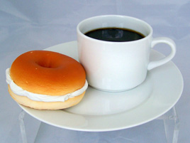 Fake Coffee & Bagel Set