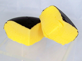 Smoked Gouda Cheese Wedges with Black Rind