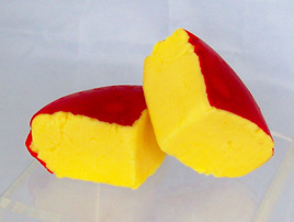 Smoked Gouda Cheese Wedges with Red Rind