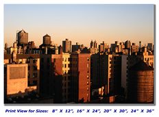 Upper West Side New York Cityscape on Canvas