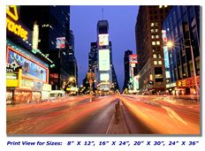 Time Square on Canvas