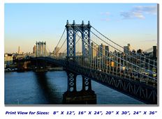 Manhattan Bridge on Canvas
