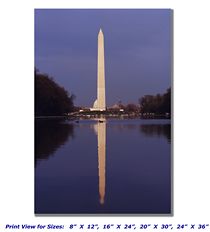 Washington Monument on Canvas