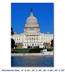 US Capitol Building 2 on Canvas