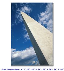 Washington Monument and the Sky on Canvas