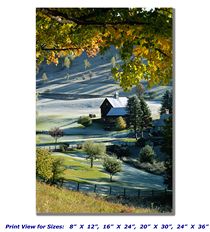 Vermont Valley Farm on Canvas