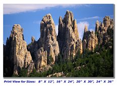 The Needles at Custer Park on Canvas