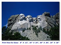 Mt. Rushmore on Canvas