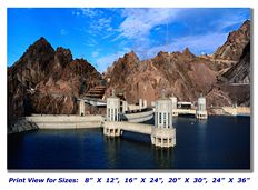 Hoover Dam in Arizona on Canvas