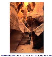 Antelope Slot Canyon on Canvas