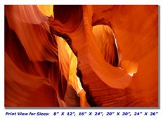 Sandstone Arch in Antelope Slot Canyon on Canvas