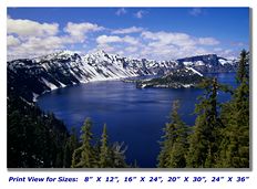 Crater Lake on Canvas