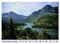 Glacier National Park on Canvas