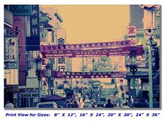 Grant Street San Francisco on Canvas