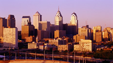 Screen Image Print #110 Philadelphia at Sunset (Screen Print Only.)