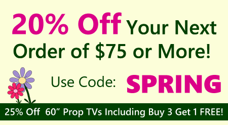 20% Off Your Order OF $75 OR MORE Use Coupon Code SPRING