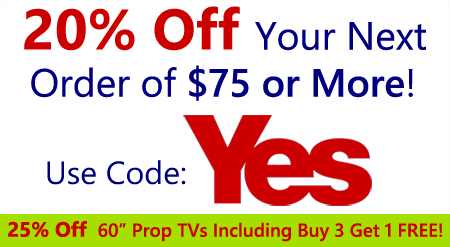 20% Off Your Order OF $75 OR MORE Use Coupon Code YES